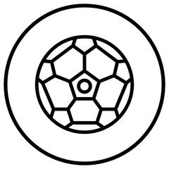 Obraz premium Football Vector Icon Design Illustration