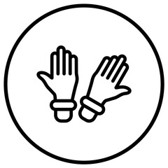 Gloves Vector Icon Design Illustration