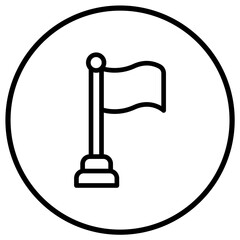Flag Vector Icon Design Illustration