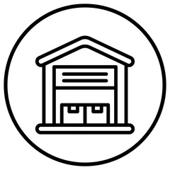 Warehouse Vector Icon Design Illustration