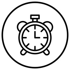 Alarm clock Vector Icon Design Illustration