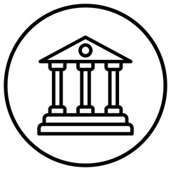 Bank Vector Icon Design Illustration