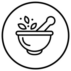 Mortar Vector Icon Design Illustration