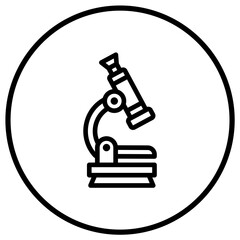 Microscope Vector Icon Design Illustration