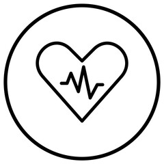 Heart rate Vector Icon Design Illustration