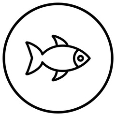 Fish Vector Icon Design Illustration