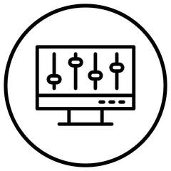 Volume control Vector Icon Design Illustration