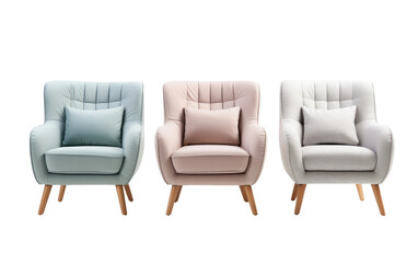 Design Statements Embracing Elegance in Accent Chairs Isolated on Transparent Background PNG.