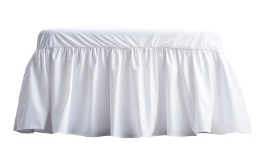 Fototapeta na wymiar Decorative Drapery Navigating the Charm of Bed Skirt Isolated on Transparent Background PNG.