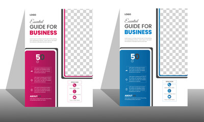 Flyer creative leaflet size A4, trend cover template design with modern and minimalist style illustration vector design style abstract creative background business booklet leaflet poster print annual 