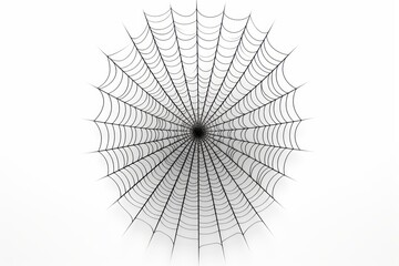Obraz premium Spooky spiderweb isolated on white for your Halloween decorations.