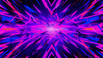 Obraz premium Vibrant Neon Pink and Electric Purple Abstract Pattern