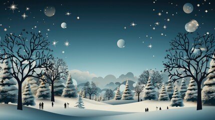 Flat Design Christmas Background , Merry Christmas Background ,Hd Background