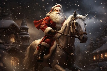 Captivating Santa themed concept, a visual exploration of the season