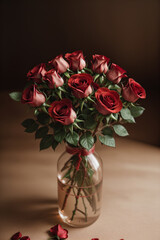 bouquet of red roses