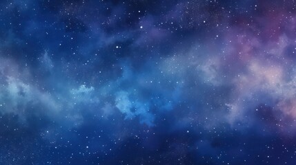Fototapeta na wymiar Delicate starry sky illustration Hand-painted background Fantastic Dark fantasy, Generative AI