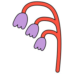 Pop Retro Groovy Flower