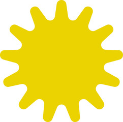 Sun icon. Yellow sun star icons or logo collection. Summer, sunlight, sunset, sunburst. Vector illustration.