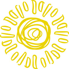 Sun icon. Yellow sun star icons or logo collection. Summer, sunlight, sunset, sunburst. Vector illustration.