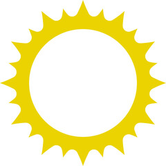 Sun icon. Yellow sun star icons or logo collection. Summer, sunlight, sunset, sunburst. Vector illustration.