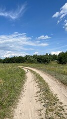 Fototapeta na wymiar Panoramic landscape with beautiful green hills. Abstract landscape. Nature of Ukraine