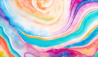 Abstract watercolor background. Digital art painting. Colorful texture.