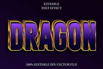 Dragon Editable 3D Modern Style