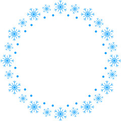 Snowflake Circle Frame