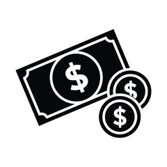 money icon vector design template simple and clean