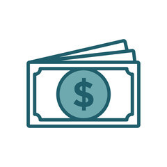 money icon vector design template simple and clean