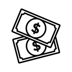 money icon vector design template simple and clean