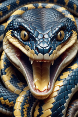 Fototapeta premium Angry snake