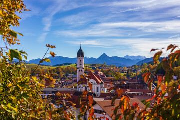 Nesselwang - Allgäu - Herbst - Panorama - Ortsansich - Oktober