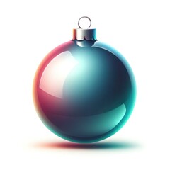 Sleek Holiday Charm: Vibrant Christmas Ornament Illustration, Perfect for Premium Seasonal Marketing