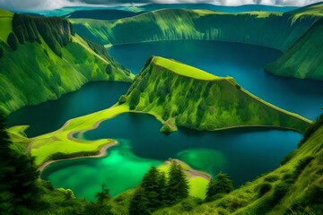 lake in the mountains