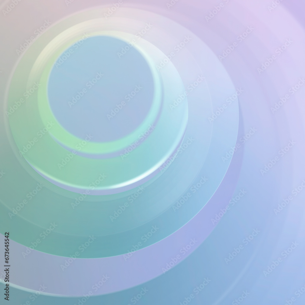 Poster Spiral pattern created by a series of concentric circles. 3d rendering digital illustration