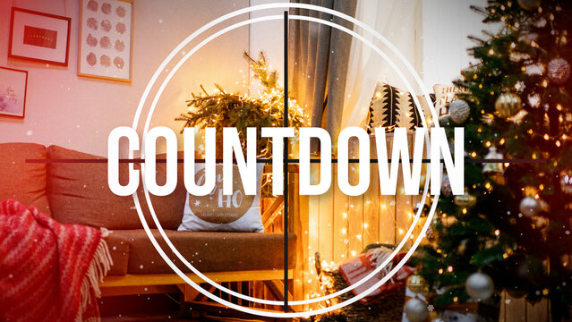 Christmas Countdown Template contains 11 text placeholders and 11 media placeholders. Available in 4K resolution.