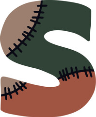 Stitch Alphabet Letter S