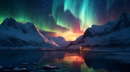 Aurora borealis Northern Lights