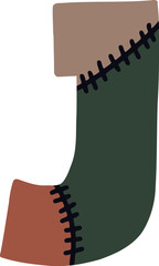 Stitch Alphabet Letter J