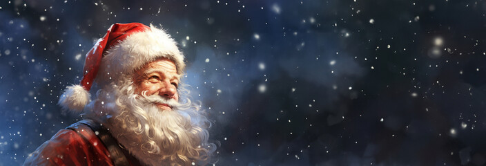 Santa Claus with Copyspace, Christmas