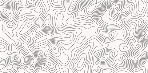 Topographic Map in Contour Line Light topographic topo contour map and Ocean topographic line map with curvy wave isolines vector Natural printing illustrations of maps.