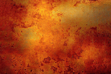 Obraz premium Grunge rusty orange-brown metal corten steel stone background