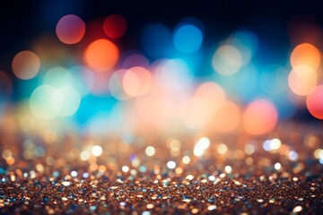 Abstract lights blur bokeh background. Concept for parties, New Year, Christmas.