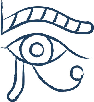 Eye of Ra hand drawn vector illustration
