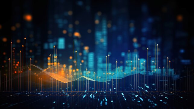 Business and office statistics, numbers and reports. Sales, profit, cost, capital etc. Data analysis, data science concept