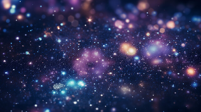 Nachthimmel mit Einblick in die Galaxie © Marble Station