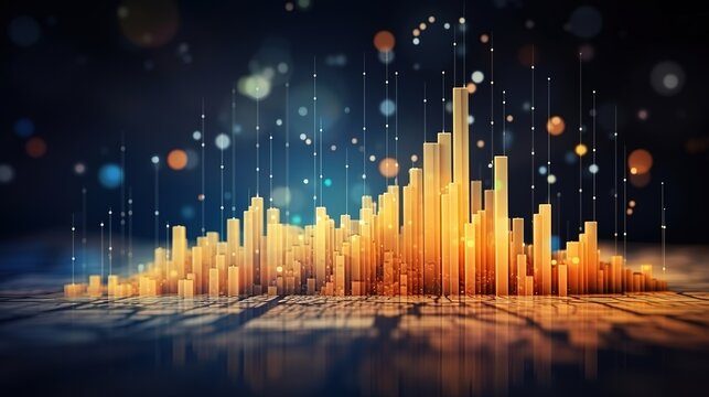 Business and office statistics, numbers and reports. Sales, profit, cost, capital etc. Data analysis, data science concept