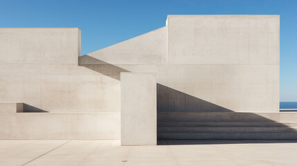 Fototapeta premium abstract of modern architecture background, concrete wall textured background