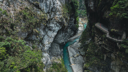Incredible Gorge Scenery in Taroko National Park, Taiwan